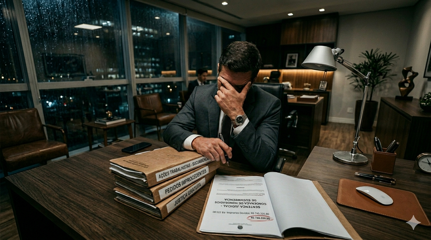 Justiça gratuita e honorários de sucumbência: por que sua empresa acaba pagando a conta das ações aventureiras?