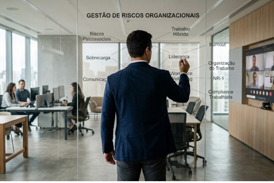 NR-1 e saúde mental no trabalho híbrido: quais riscos jurídicos as empresas precisam gerenciar?