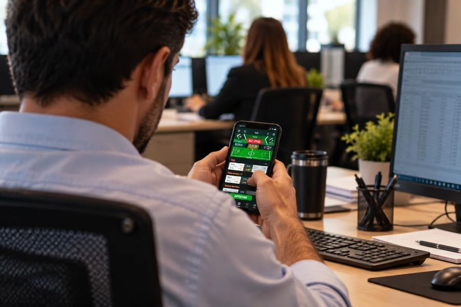 Apostas durante o expediente: o que a empresa pode fazer quando o problema chega ao ambiente de trabalho?